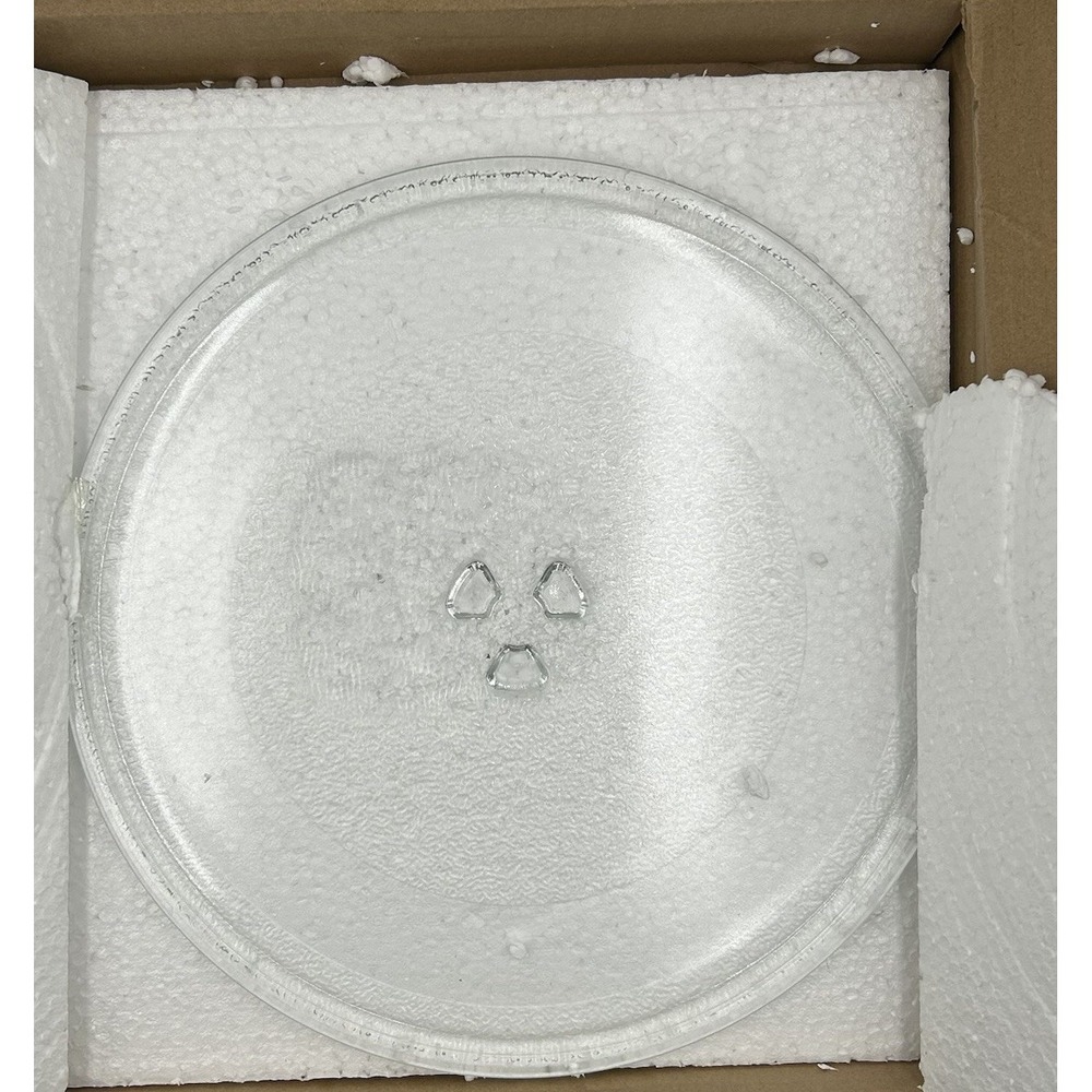 New Microwave Glass Turntable Plate‎ & Coupler - 12" Microwave Tray Replacement